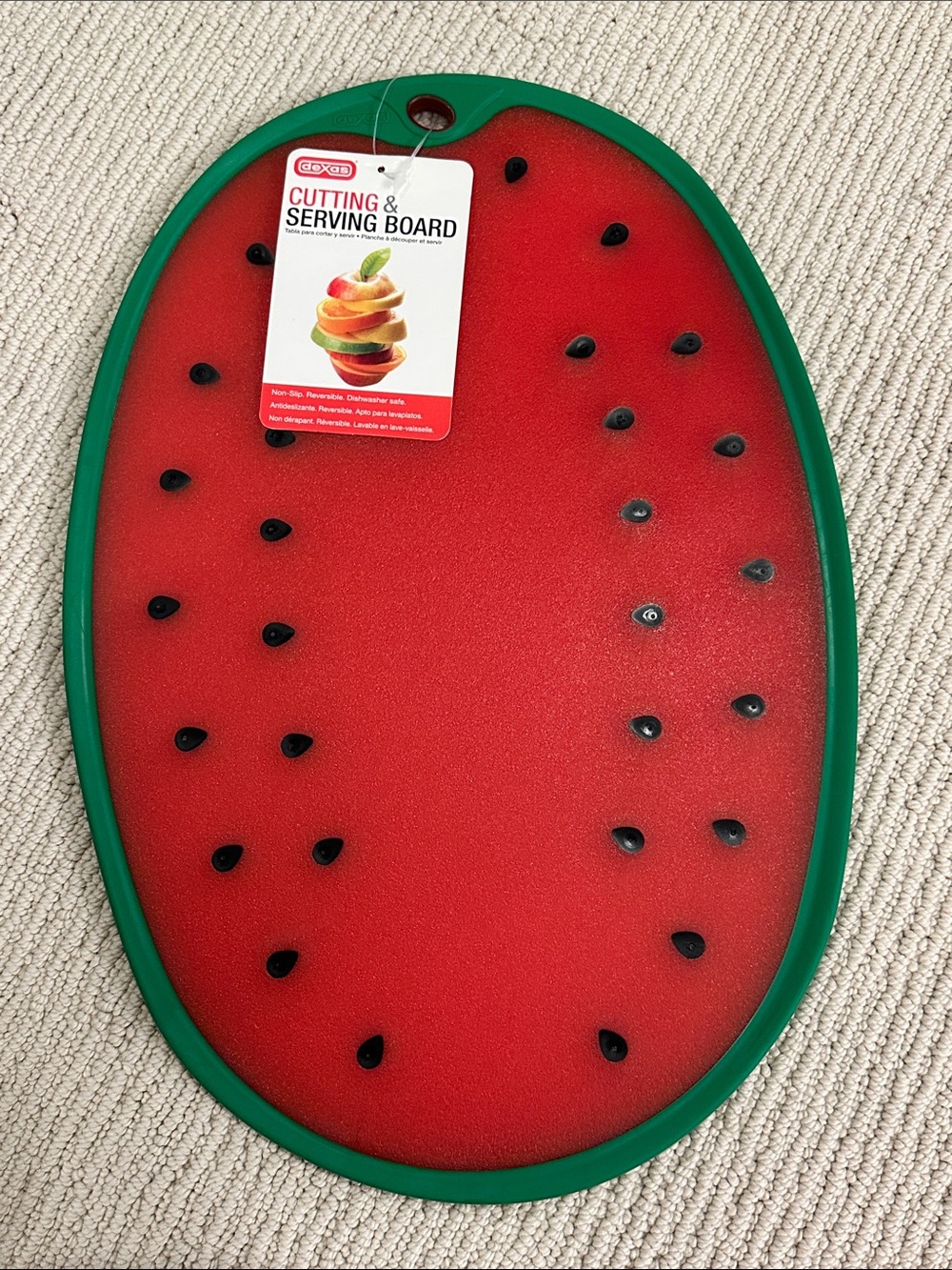 Dex Red & Green Watermelon Cutting and Serving Board